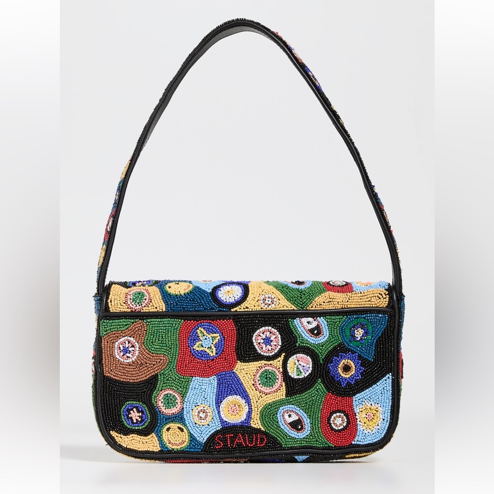 STAUD Multicolor tommy Beaded Shoulder Bag - Picture 3 of 5